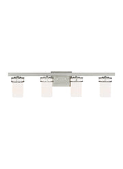 Generation Lighting - 4421604EN3-962 - Four Light Wall / Bath - Robie - Brushed Nickel