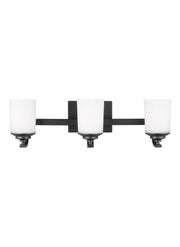 Generation Lighting - 4430703EN3-112 - Three Light Wall / Bath - Kemal - Midnight Black