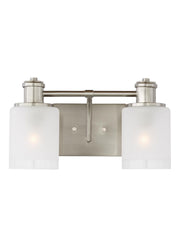 Generation Lighting - 4439802EN3-962 - Two Light Wall / Bath - Norwood - Brushed Nickel