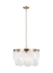 Visual Comfort Studio - 5102506EN-848 - Six Light Pendant - Mellita - Satin Brass