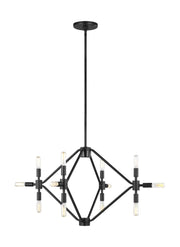 Visual Comfort Studio - 5106712EN-112 - 12 Light Chandelier - Wyn - Midnight Black