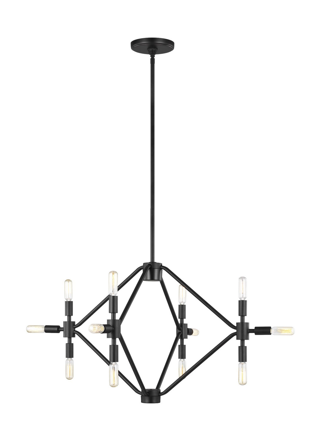 Visual Comfort Studio - 5106712EN-112 - 12 Light Chandelier - Wyn - Midnight Black