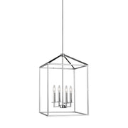 Generation Lighting - 5115004-05 - Four Light Hall / Foyer Pendant - Perryton - Chrome