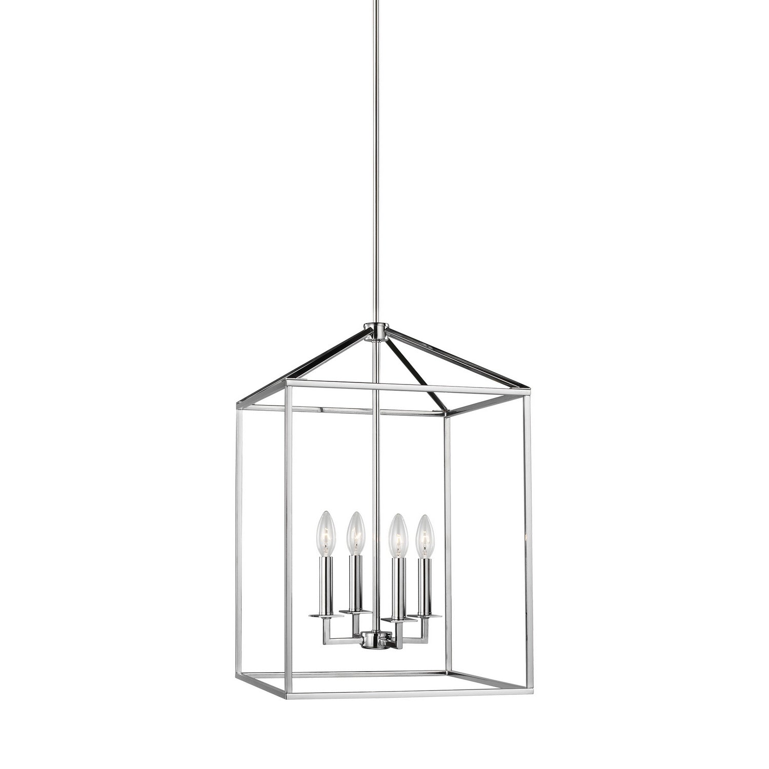 Generation Lighting - 5115004EN-05 - Four Light Hall / Foyer - Perryton - Chrome