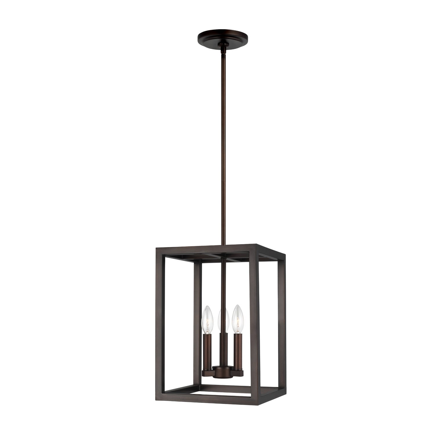 Generation Lighting - 5134503-710 - Three Light Hall / Foyer Pendant - Moffet Street - Bronze