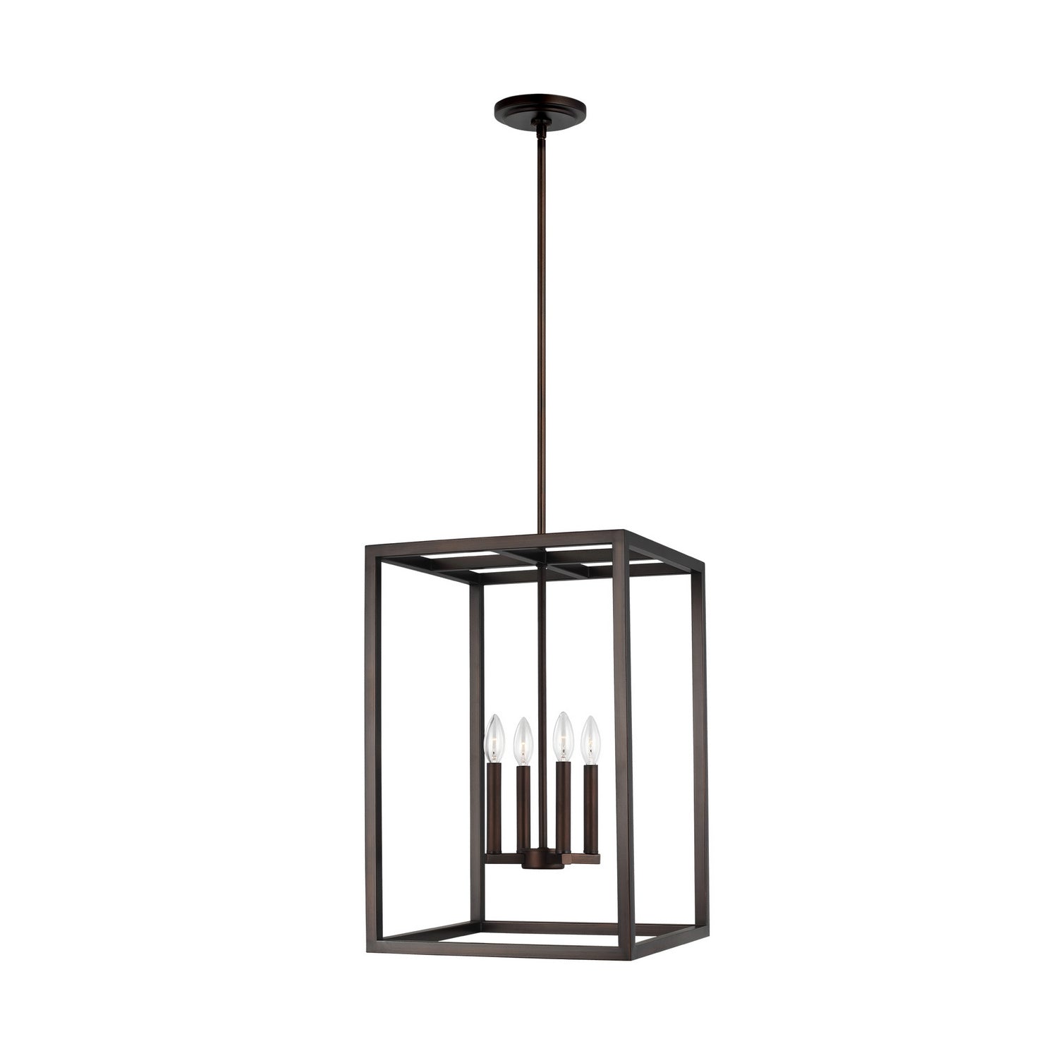 Generation Lighting - 5134504-710 - Four Light Hall / Foyer Pendant - Moffet Street - Bronze
