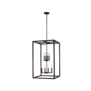 Generation Lighting - 5134508-710 - Eight Light Hall / Foyer Pendant - Moffet Street - Bronze