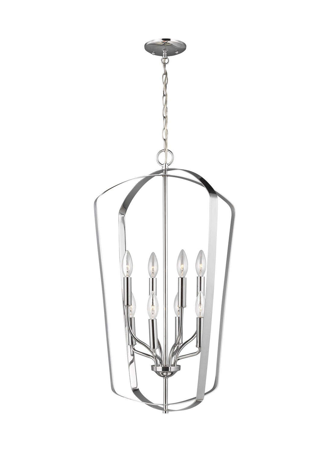 Generation Lighting - 5134908EN-05 - Eight Light Hall / Foyer - Romee - Chrome