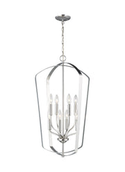 Generation Lighting - 5134908EN-962 - Eight Light Hall / Foyer - Romee - Brushed Nickel