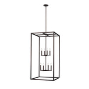 Generation Lighting - 5234508-710 - Eight Light Hall / Foyer Pendant - Moffet Street - Bronze