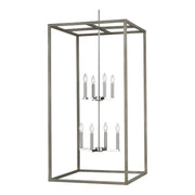 Generation Lighting - 5234508-872 - Eight Light Hall / Foyer Pendant - Moffet Street - Washed Pine