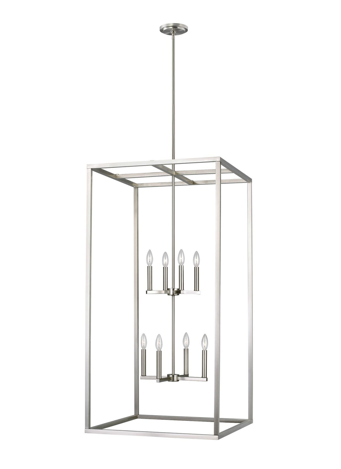 Generation Lighting - 5234508EN-962 - Eight Light Hall / Foyer - Moffet Street - Brushed Nickel