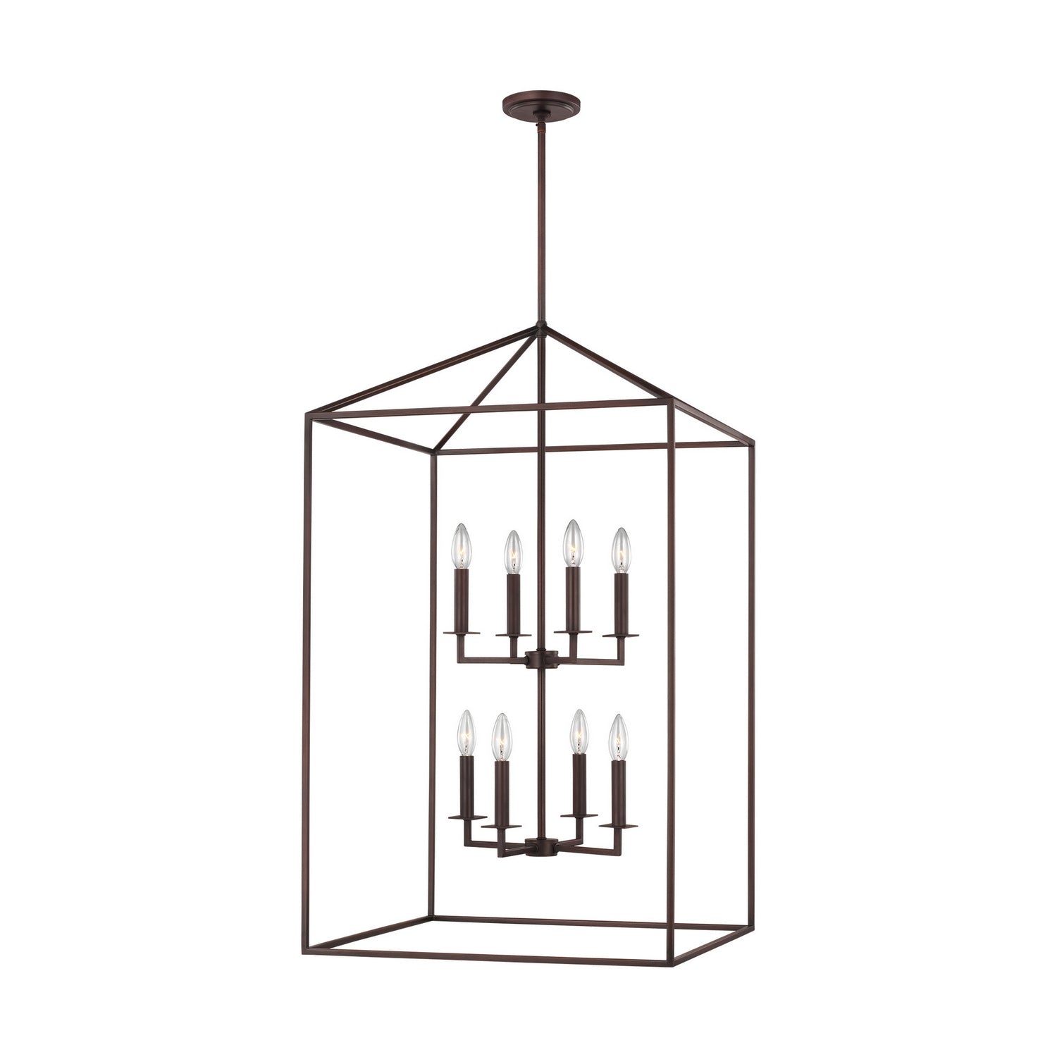 Generation Lighting - 5315008-710 - Eight Light Hall / Foyer - Perryton - Bronze