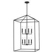 Generation Lighting - 5315008EN-112 - Eight Light Hall / Foyer - Perryton - Midnight Black