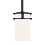 Generation Lighting - 6121601-112 - One Light Mini-Pendant - Robie - Midnight Black