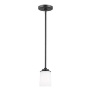 Generation Lighting - 6130701-112 - One Light Mini-Pendant - Kemal - Midnight Black