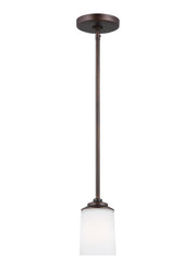 Generation Lighting - 6130701EN3-710 - One Light Mini-Pendant - Kemal - Bronze