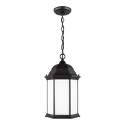 Generation Lighting - 6238751-12 - One Light Outdoor Pendant - Sevier - Black
