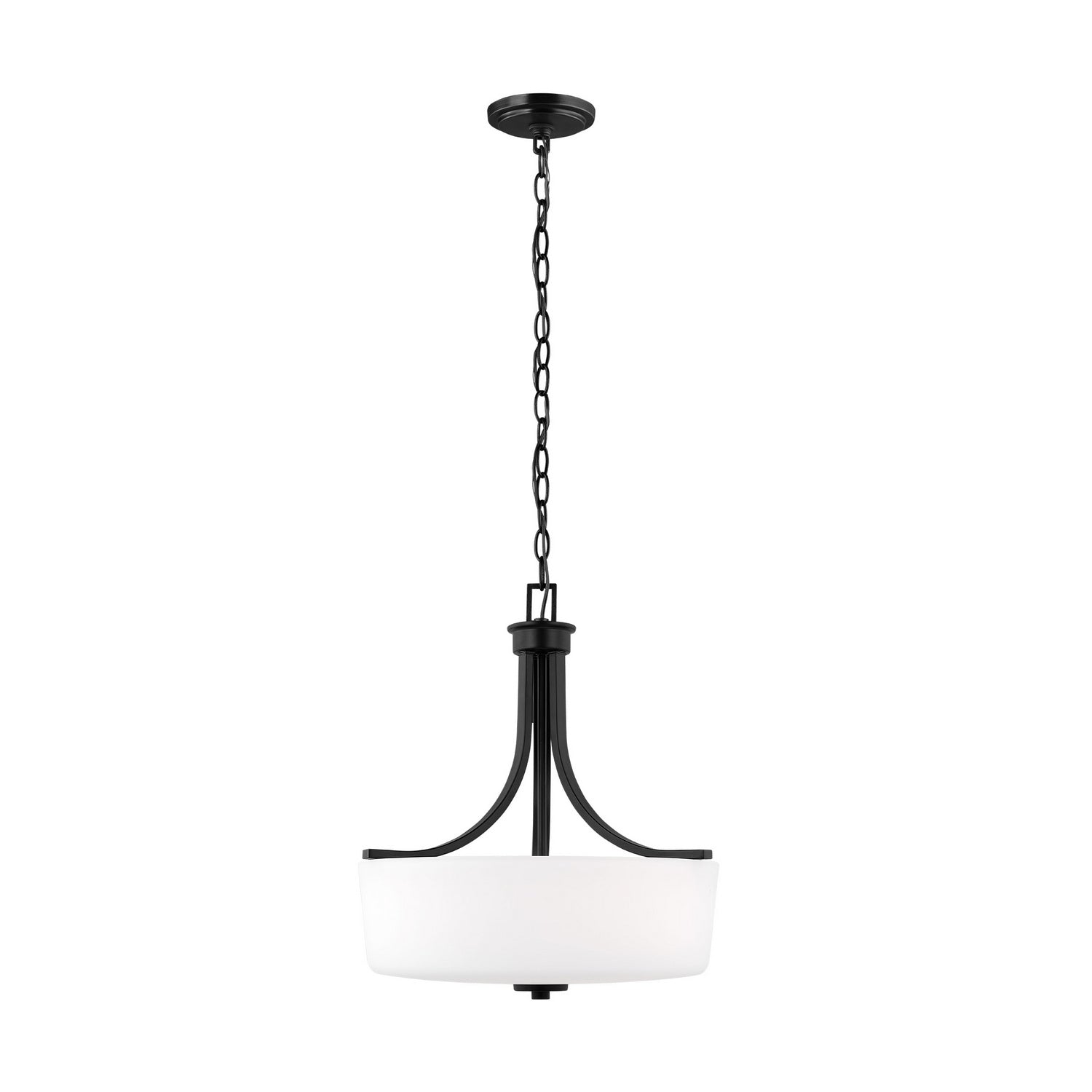 Generation Lighting - 6528803EN3-112 - Three Light Pendant - Kemal - Midnight Black