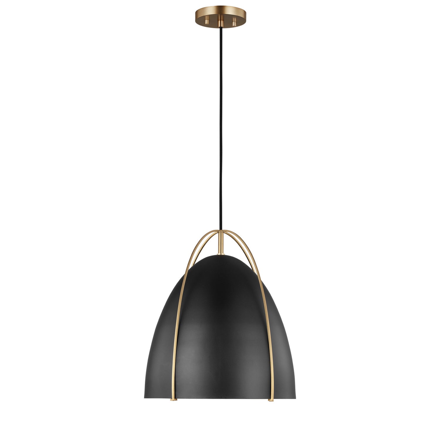 Visual Comfort Studio - 6551701-848 - One Light Pendant - Norman - Satin Brass