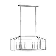 Generation Lighting - 6615008-05 - Eight Light Island Pendant - Perryton - Chrome