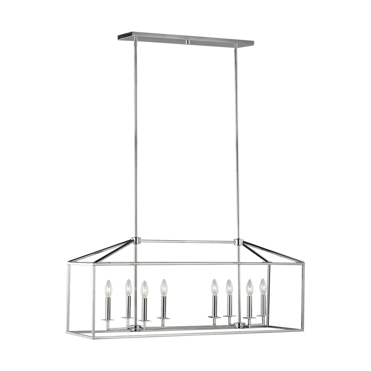 Generation Lighting - 6615008EN-05 - Eight Light Island Pendant - Perryton - Chrome
