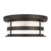 Generation Lighting - 7890902-71 - Two Light Outdoor Flush Mount - Wilburn - Antique Bronze