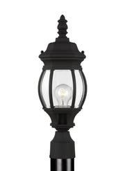 Generation Lighting - 82202-12 - One Light Outdoor Post Lantern - Wynfield - Black