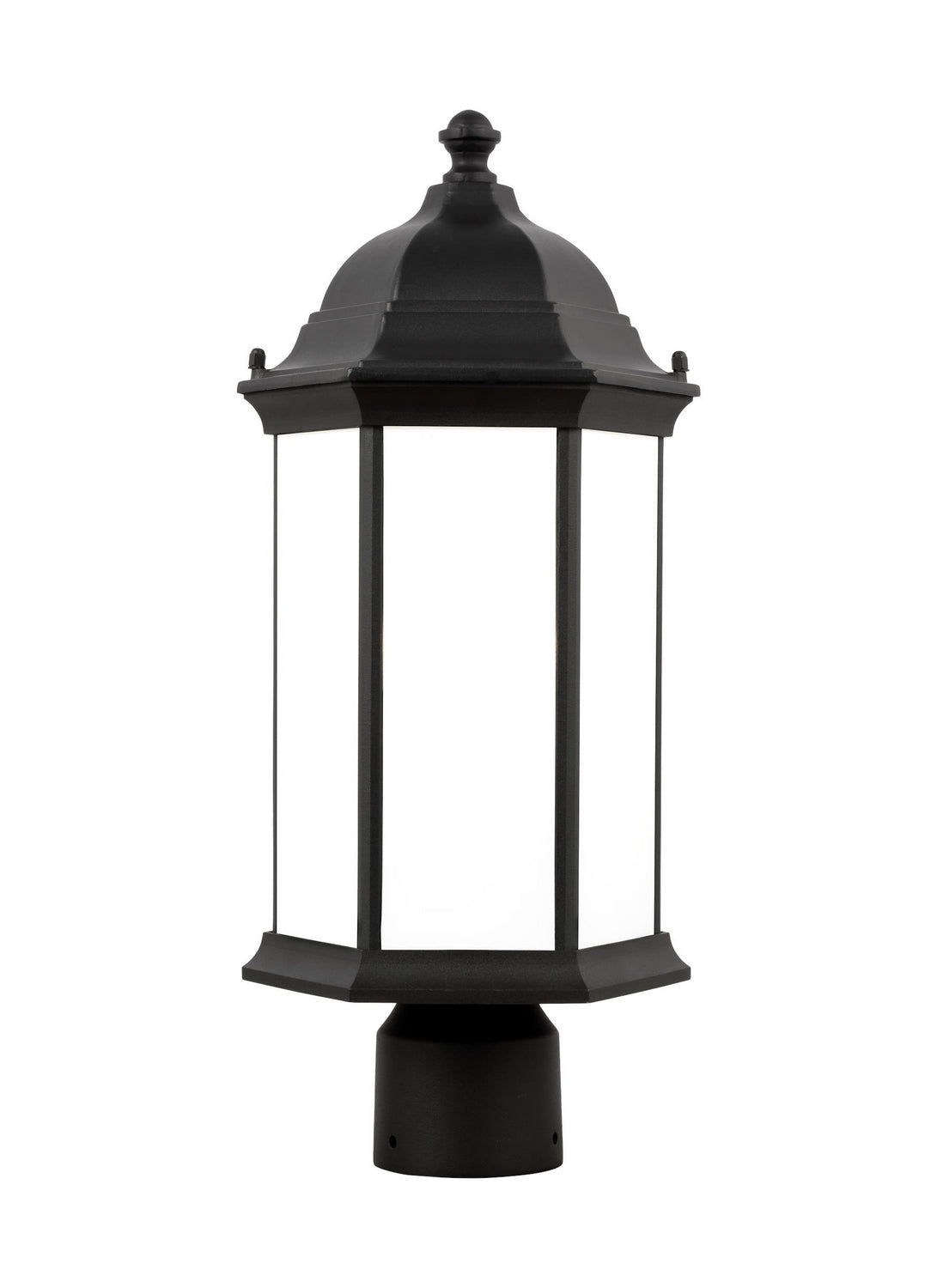 Generation Lighting - 8238651-12 - One Light Outdoor Post Lantern - Sevier - Black