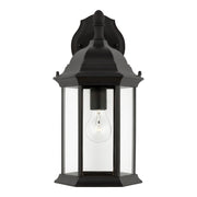 Generation Lighting - 8938701-12 - One Light Outdoor Wall Lantern - Sevier - Black
