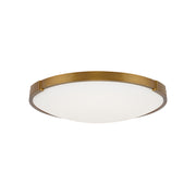 Visual Comfort Modern - 700FMLNC13A-LED927-277 - LED Flush Mount - Lance - Aged Brass