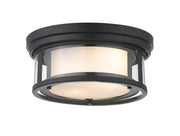 Z-Lite - 426F12-MB - Two Light Flush Mount - Willow - Matte Black