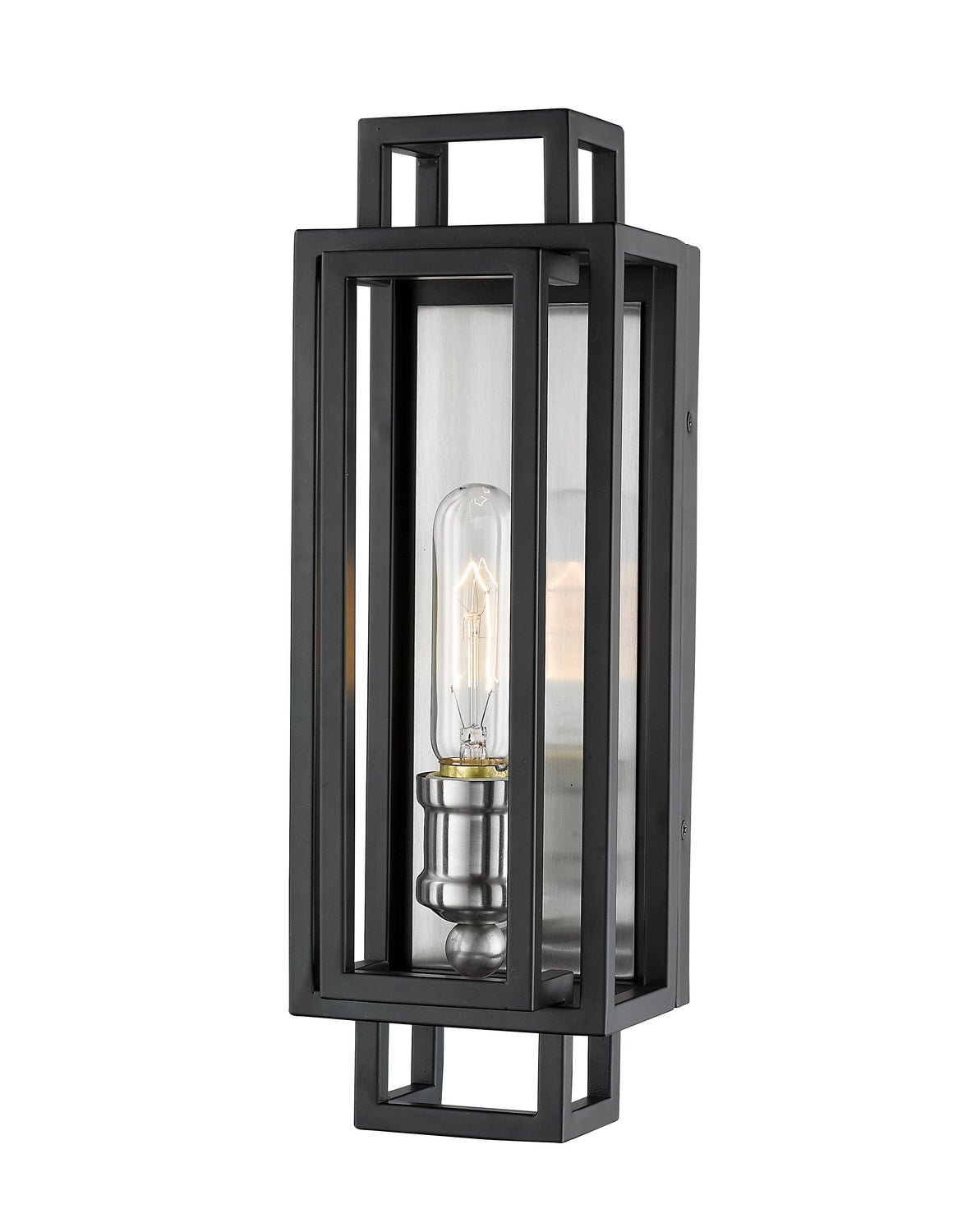 Z-Lite - 454-1S-BK-BN - One Light Wall Sconce - Titania - Black / Brushed Nickel