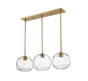 Z-Lite - 490P10-3L-OBR - Three Light Linear Chandelier - Chloe - Olde Brass