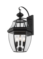 Z-Lite - 580B-BK - Three Light Outdoor Wall Sconce - Westover - Black