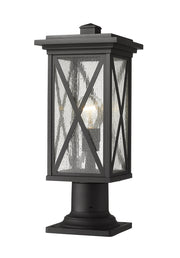 Z-Lite - 583PHMR-533PM-BK - One Light Outdoor Pier Mount - Brookside - Black