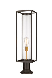 Z-Lite - 584PHBR-553PM-DBZ - One Light Outdoor Pier Mount - Dunbroch - Deep Bronze / Outdoor Brass