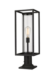 Z-Lite - 584PHMR-533PM-BK - One Light Outdoor Pier Mount - Dunbroch - Black
