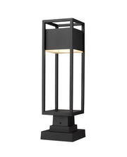 Z-Lite - 585PHMS-SQPM-BK-LED - LED Outdoor Pier Mount - Barwick - Black