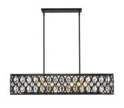 Z-Lite - 6010-42MB - Seven Light Linear Chandelier - Dealey - Matte Black