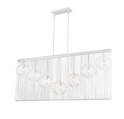 Z-Lite - 801-7L-WH - Seven Light Linear Chandelier - Contour - White