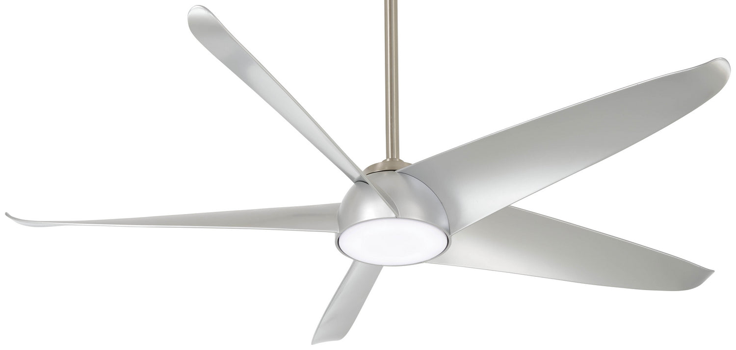 Minka Aire - F771L-BN/SL - 60"Ceiling Fan - Ellipse - Brushed Nickel With Silver Blades
