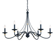 Minka-Lavery - 1046-677 - Six Light Chandelier - Westchester County - Sand Coal With Skyline Gold Le