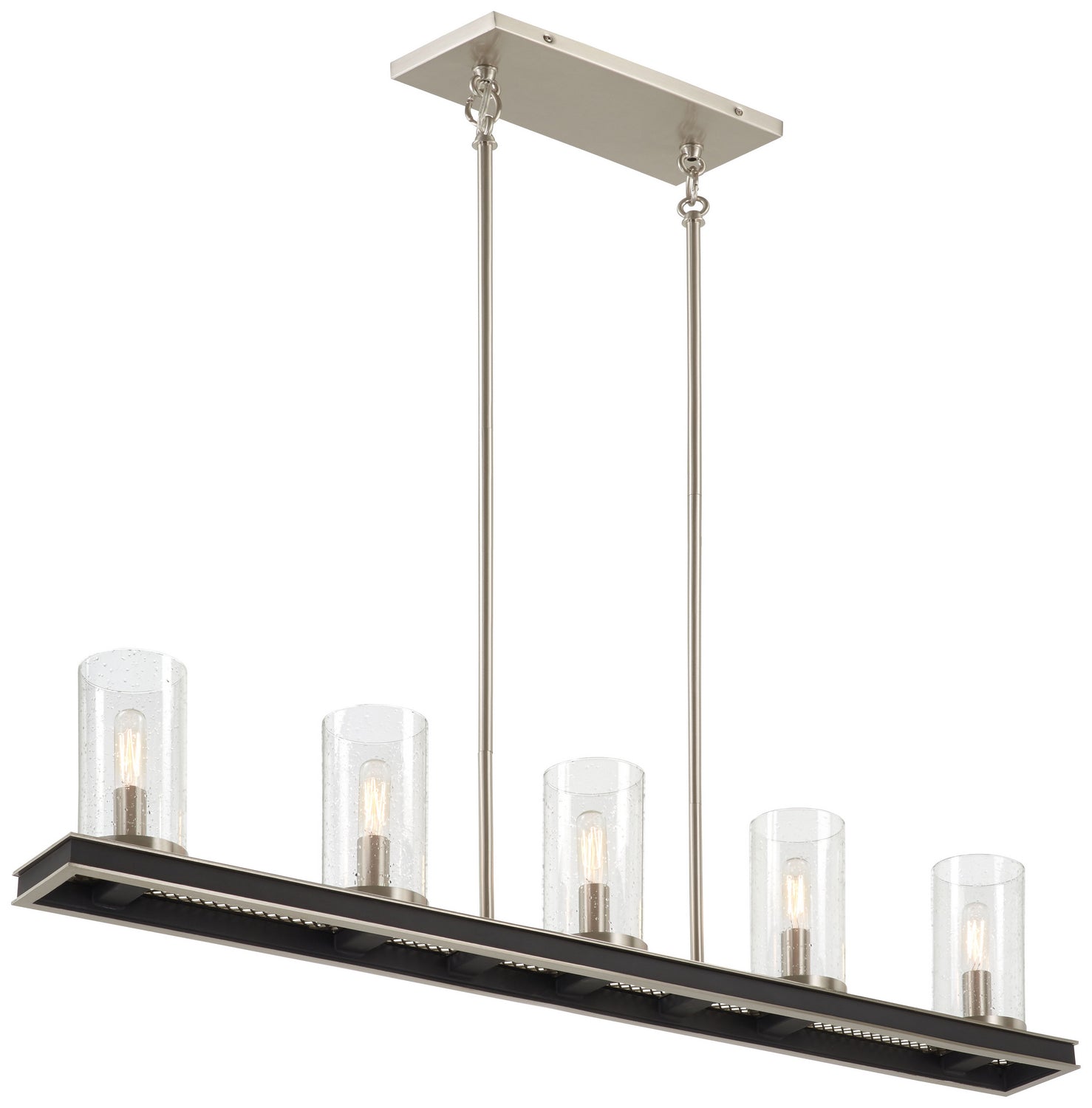 Minka-Lavery - 1055-691 - Five Light Island Pendant - Cole's Crossing - Coal w/Brushed Nickel