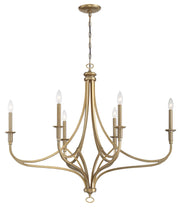 Minka-Lavery - 1097-740 - Six Light Chandelier - Covent Park - Brushed Honey Gold
