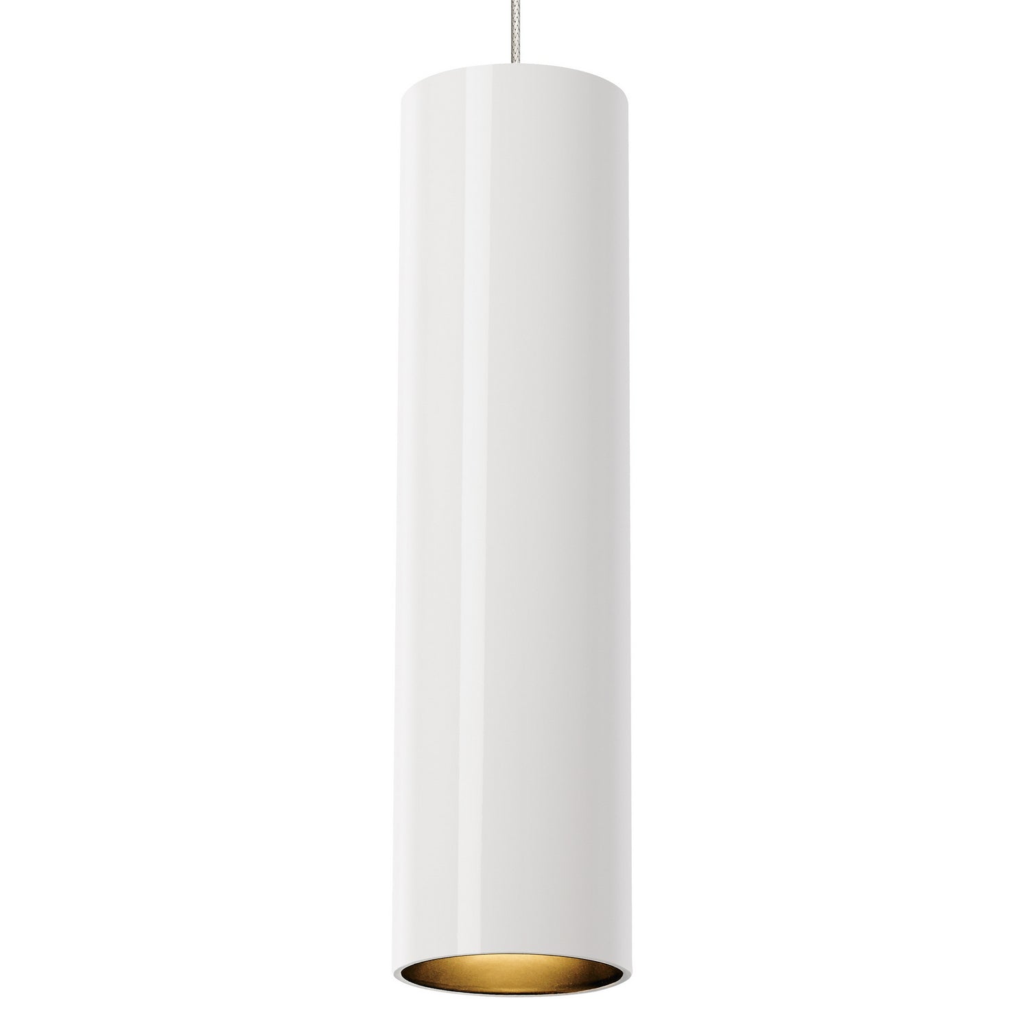 Visual Comfort Modern - 700MPPPRWS - One Light Pendant - Piper - White/Satin Nickel