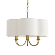 Arteriors - 89562 - Six Light Chandelier - Rittenhouse - Antique Brass