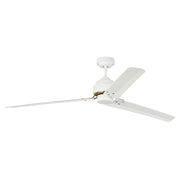 Visual Comfort Fan - 3ARR68RZWBBS - 68"Ceiling Fan - Arcade - Matte White
