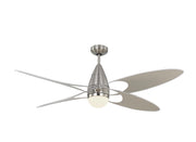 Generation Lighting - 4BFR54BSD-V1 - 54"Ceiling Fan - Butterfly - Brushed Steel