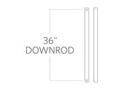 Visual Comfort Fan - DR36DWZ - Downrod - Universal - Dark Weathered Zinc